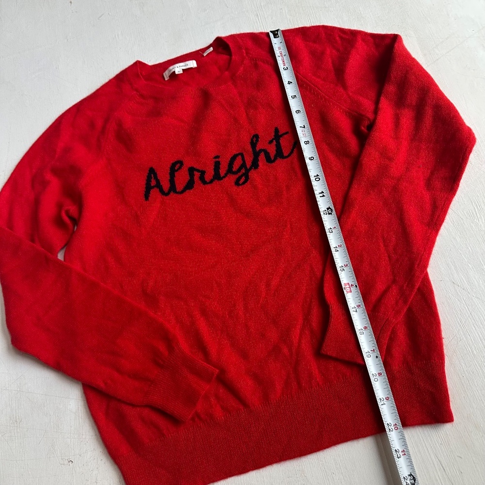 Chinti & Parker Alright Red Wool Cashmere Sweater - Picture 2 of 5